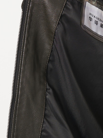 Шкіряна куртка Ricco Grande модель k12329br Шкіряна куртка Ricco Grande модель k12329br Фото