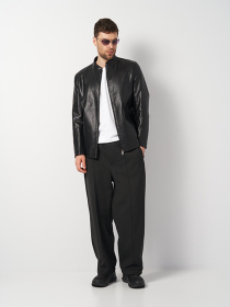 Куртка кожаная Ricco Grande модель k13355bl Фото