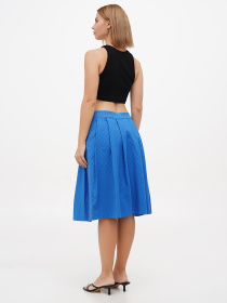 Юбка миди Sassofono модель A272-SC-1783_синий Фото