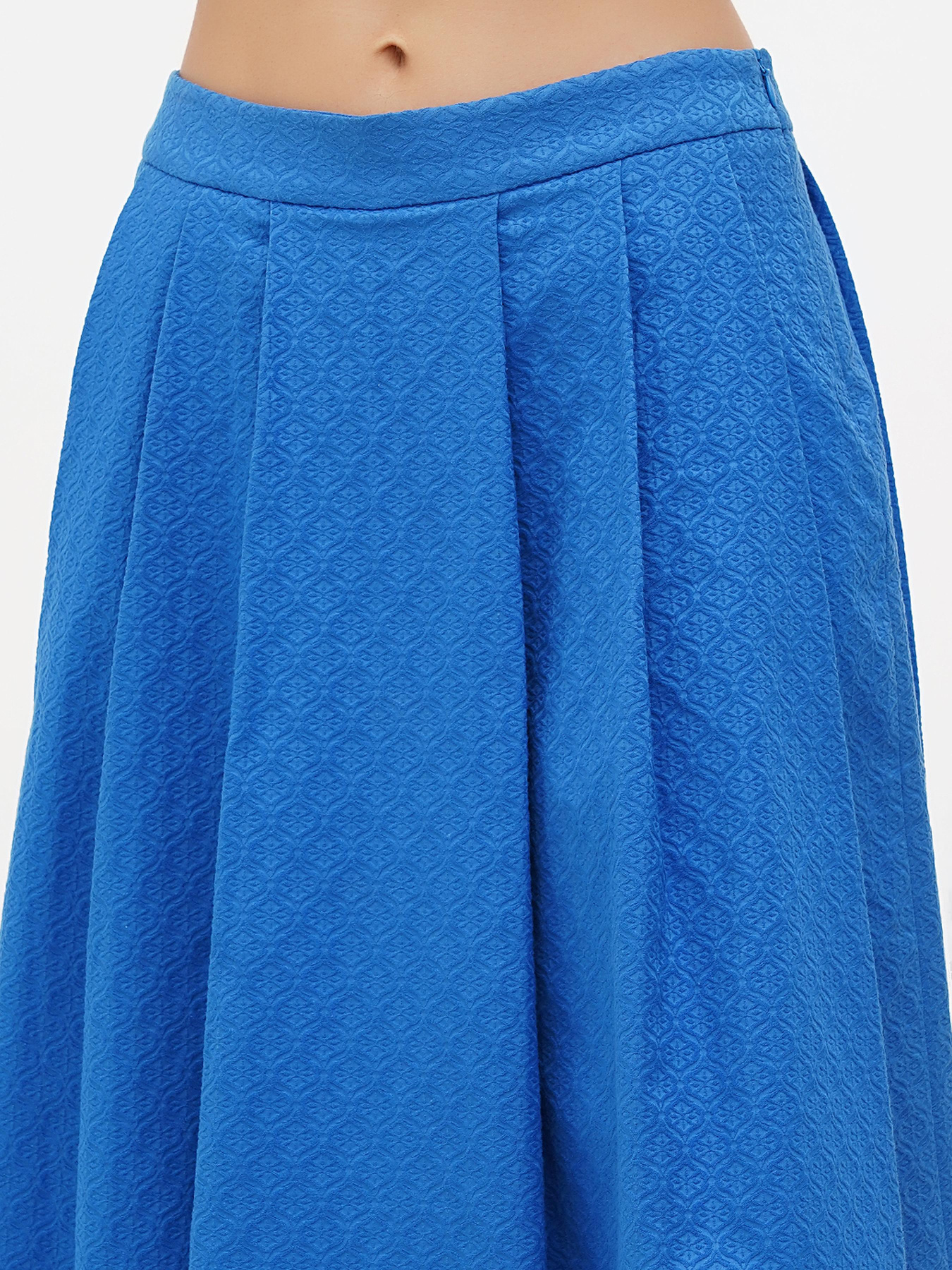 Юбка миди Sassofono модель A272-SC-1783_синий Фото