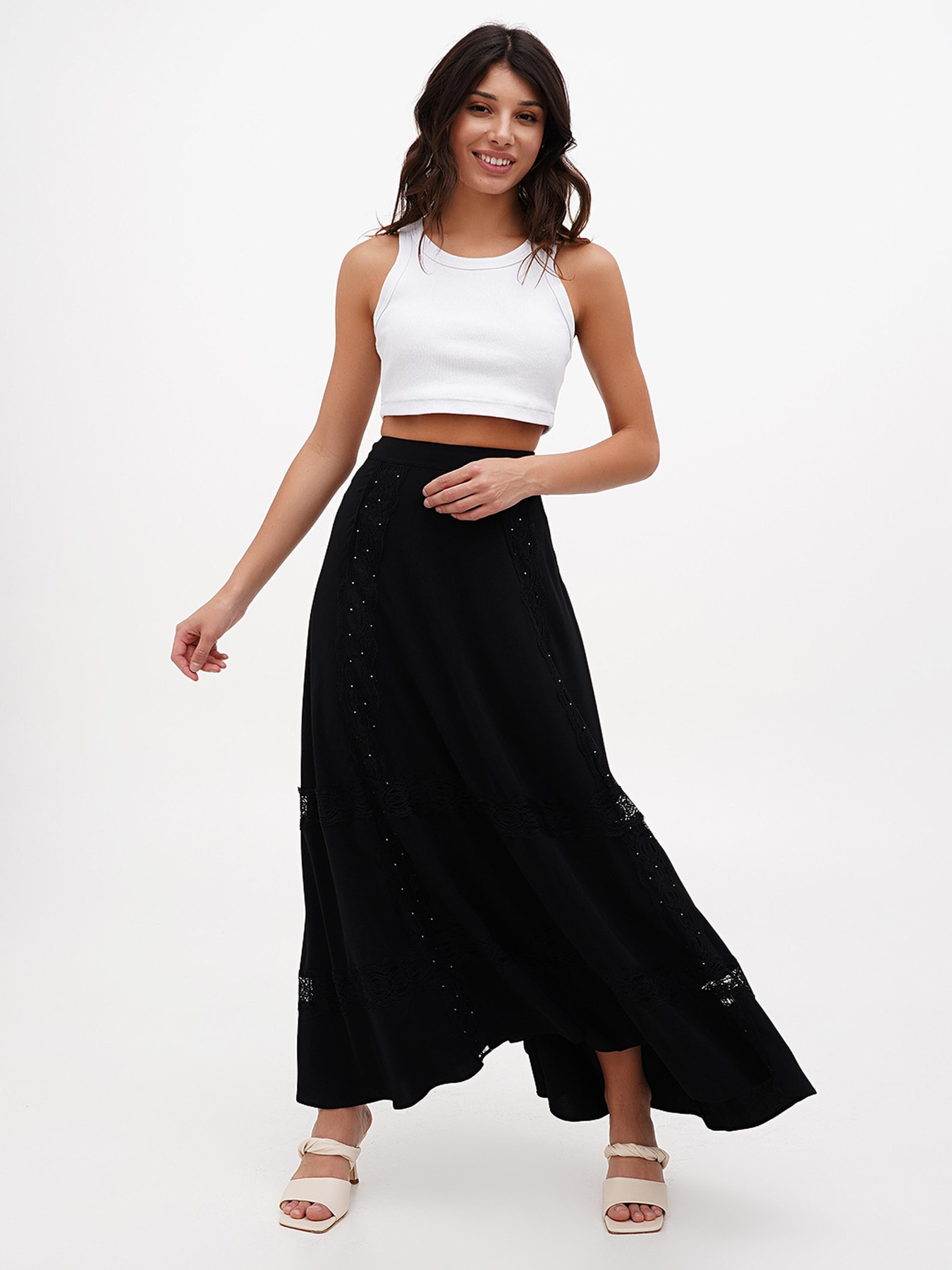 Юбка макси Sassofono модель A272-SF-1631 Фото