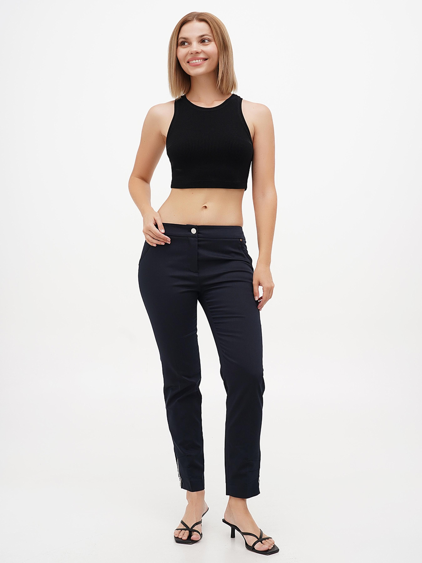 Брюки повседневные Sassofono модель A272-SC-1842_темно-синий Фото