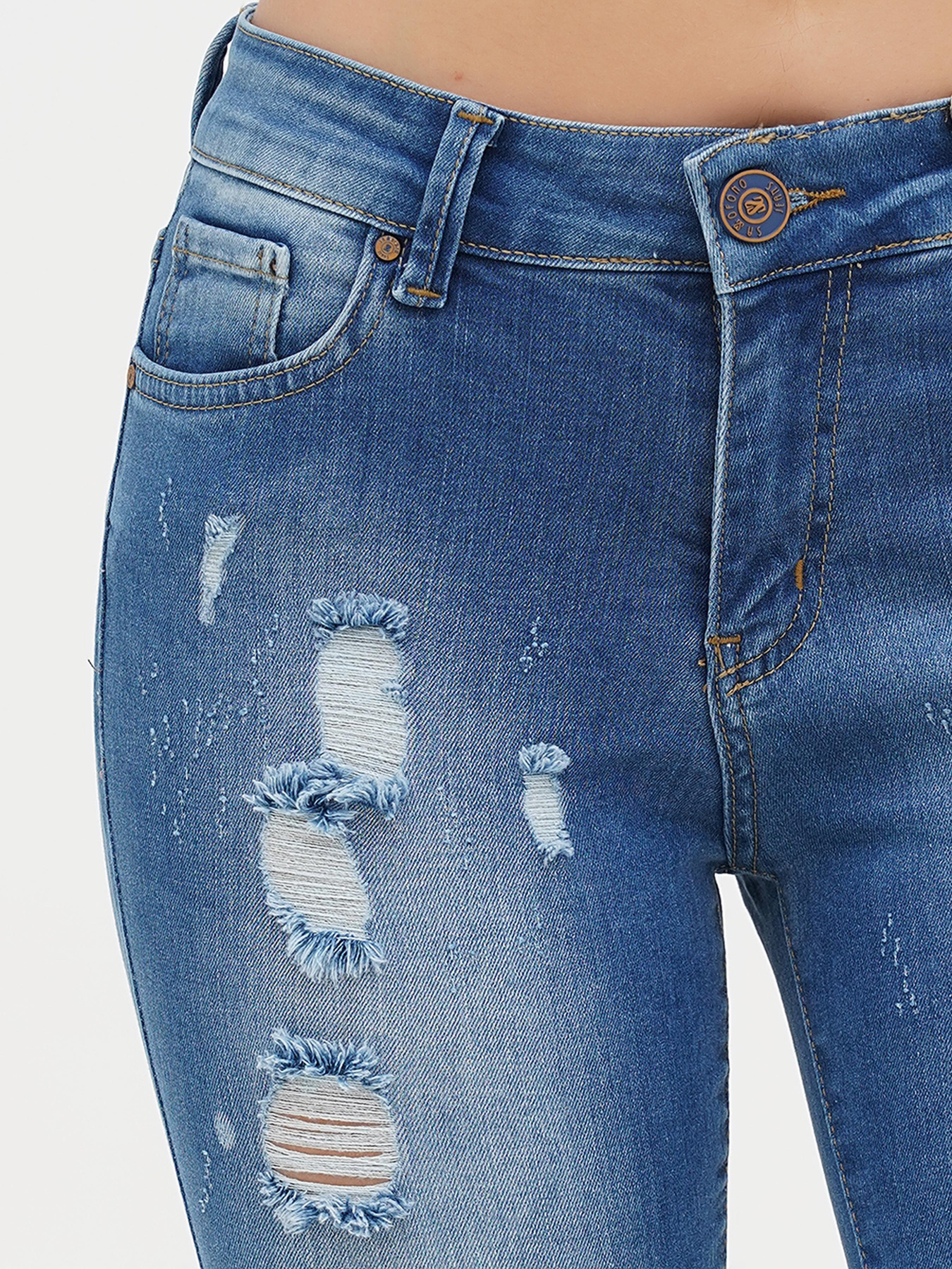 Скинни джинсы Sassofono модель A272-SF-1956 Фото