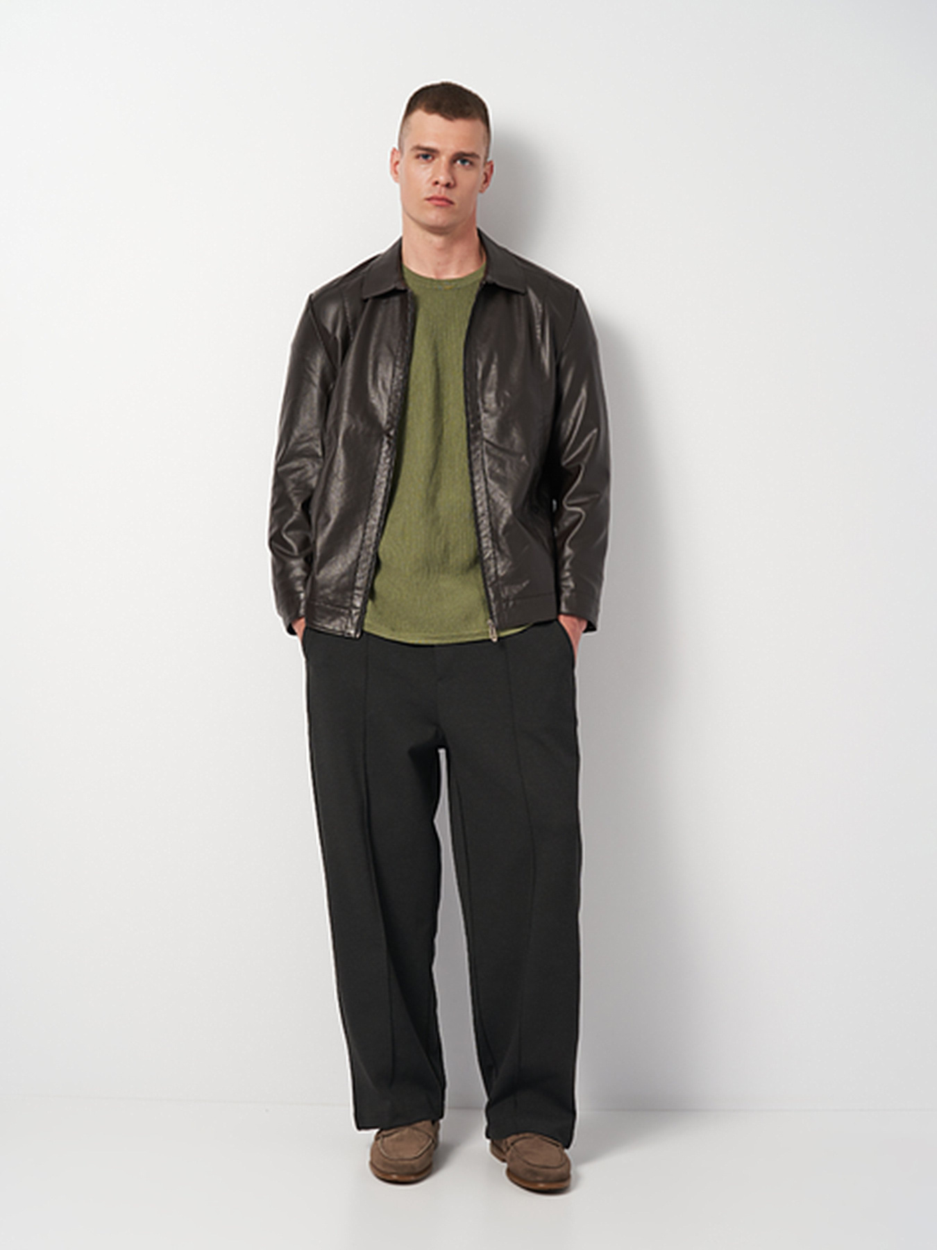 Куртка кожаная Ricco Grande модель k12330br Фото