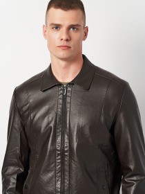 Шкіряна куртка Ricco Grande модель k12330br Шкіряна куртка Ricco Grande модель k12330br Фото