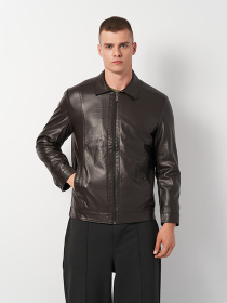 Шкіряна куртка Ricco Grande модель k12330br Шкіряна куртка Ricco Grande модель k12330br Фото
