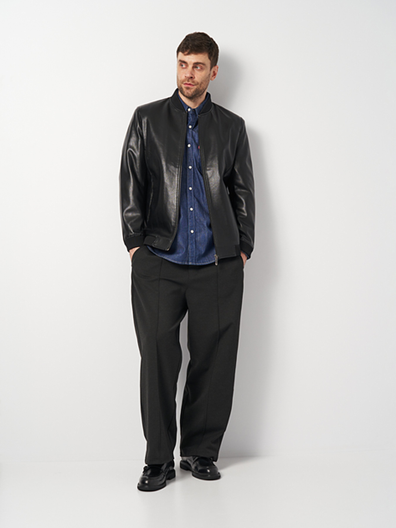 Куртка кожаная Ricco Grande модель k13322bl Фото