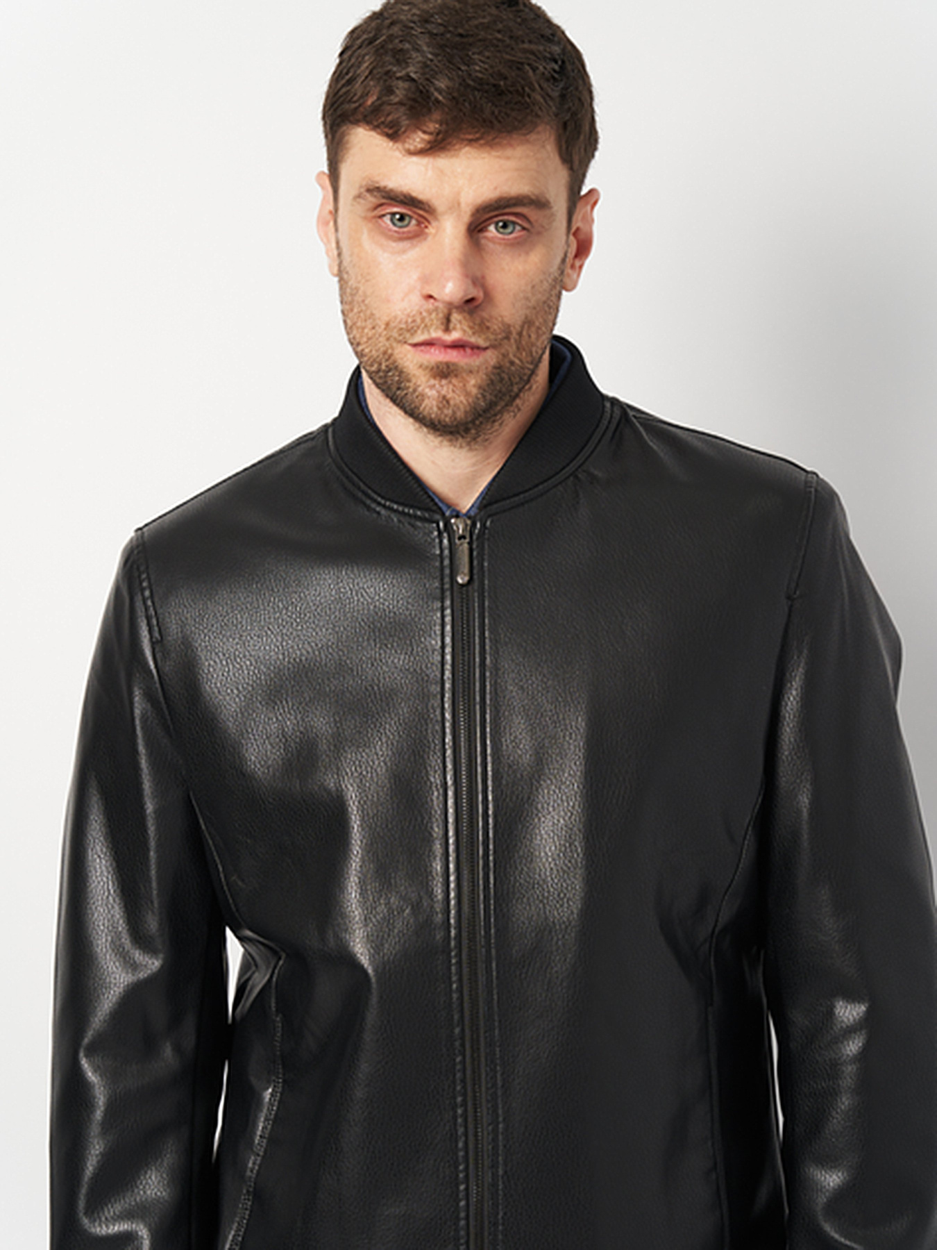 Куртка кожаная Ricco Grande модель k13322bl Фото