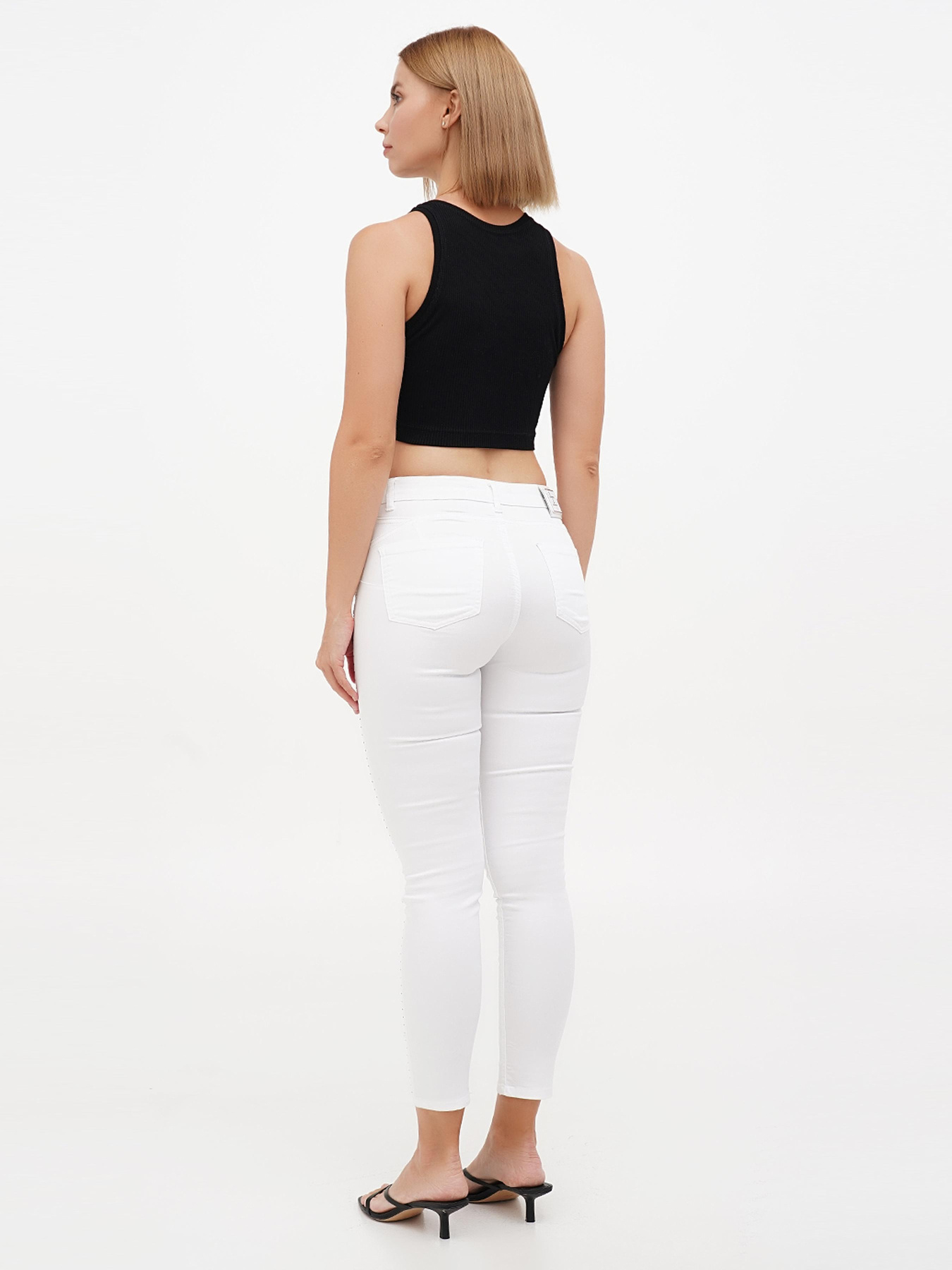 Скіні джинси Sassofono модель A272-SF-1950_белый_зеленый Фото