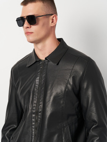 Шкіряна куртка Ricco Grande модель k16699bl Шкіряна куртка Ricco Grande модель k16699bl Фото