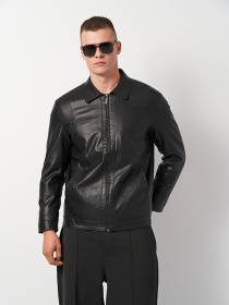 Шкіряна куртка Ricco Grande модель k16699bl Шкіряна куртка Ricco Grande модель k16699bl Фото