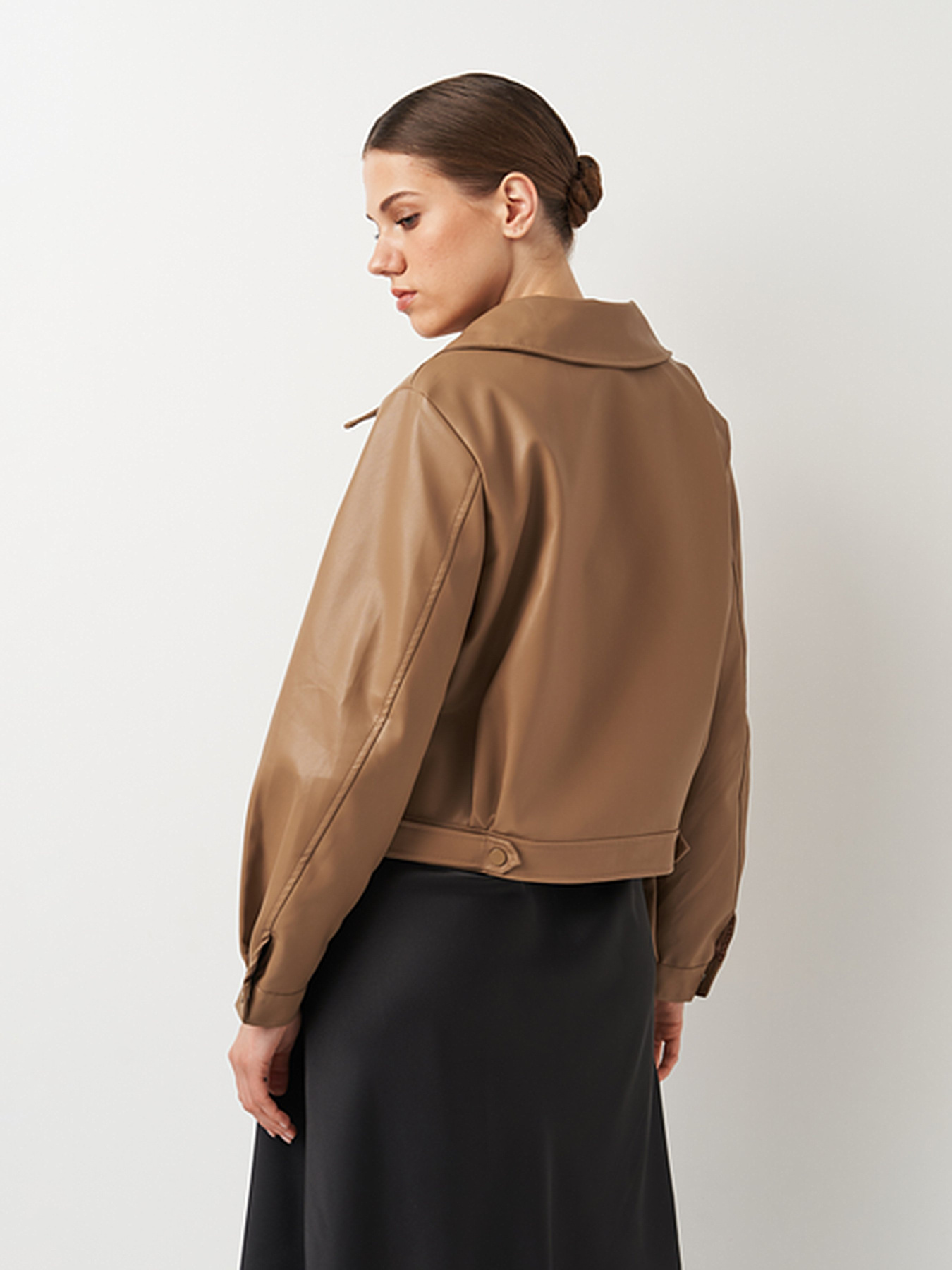 Куртка кожаная Ricco Grande модель k19111be Фото