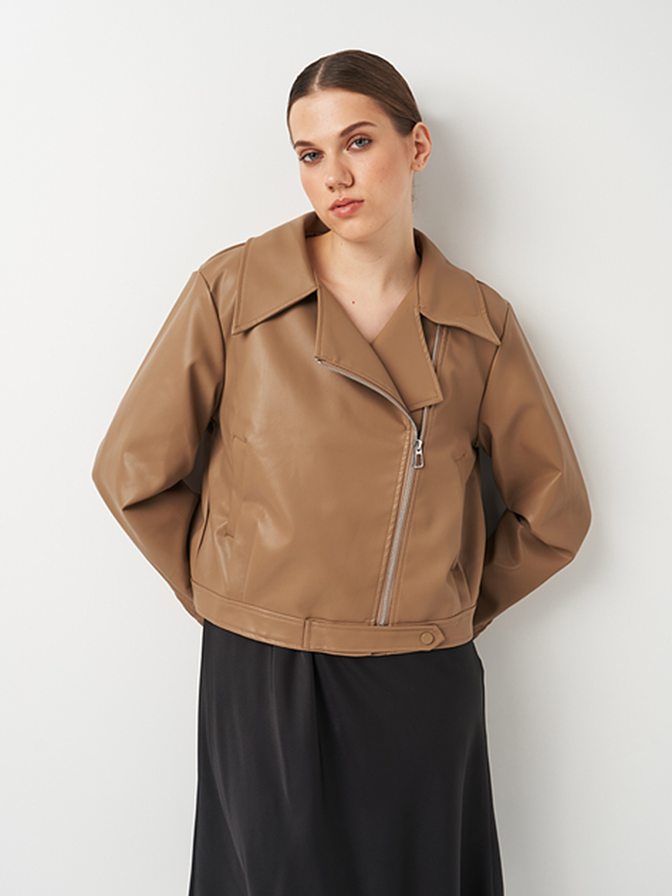 Куртка кожаная Ricco Grande модель k19111be Фото