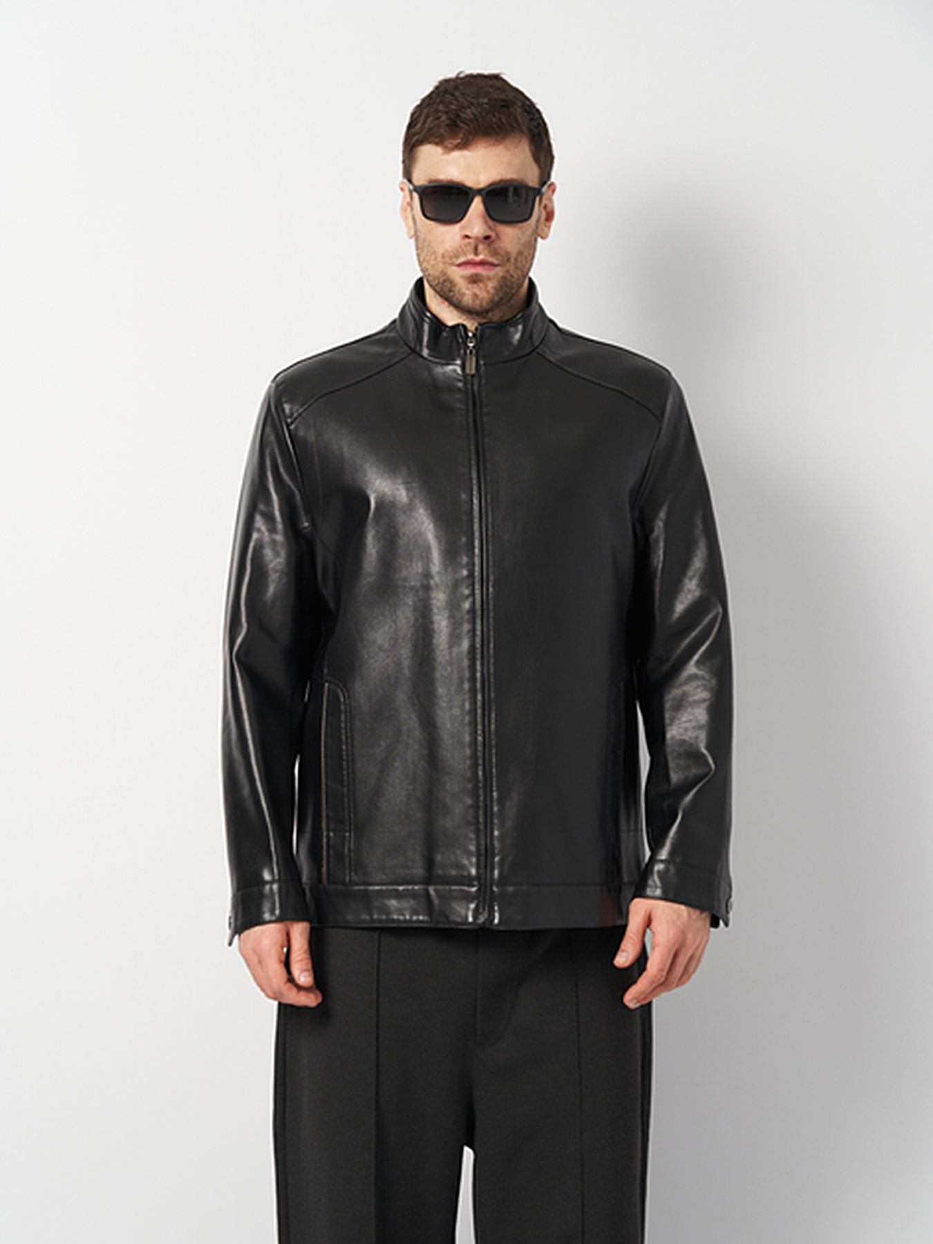 Шкіряна куртка Ricco Grande модель k16177bl Фото