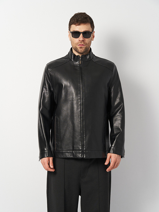Куртка кожаная Ricco Grande модель k16177bl Куртка кожаная Ricco Grande модель k16177bl Фото