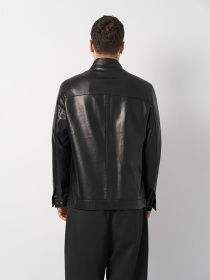 Шкіряна куртка Ricco Grande модель k16177bl Фото