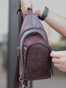 Кросс-боди Legessy модель KR_018-1_Coffee_G Фото