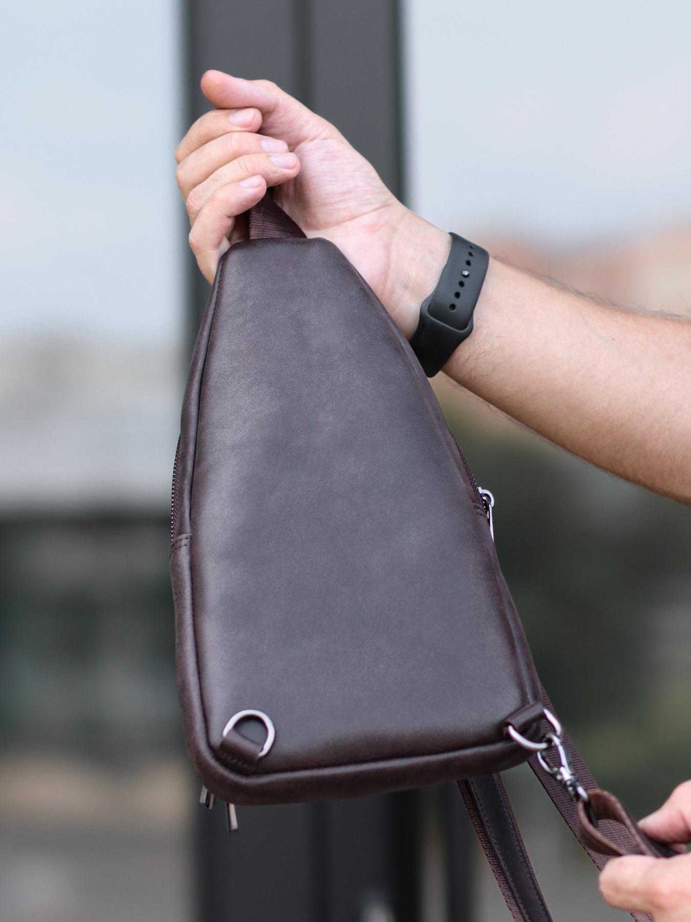 Крос-боді Legessy модель KR_018-1_Coffee_G Фото