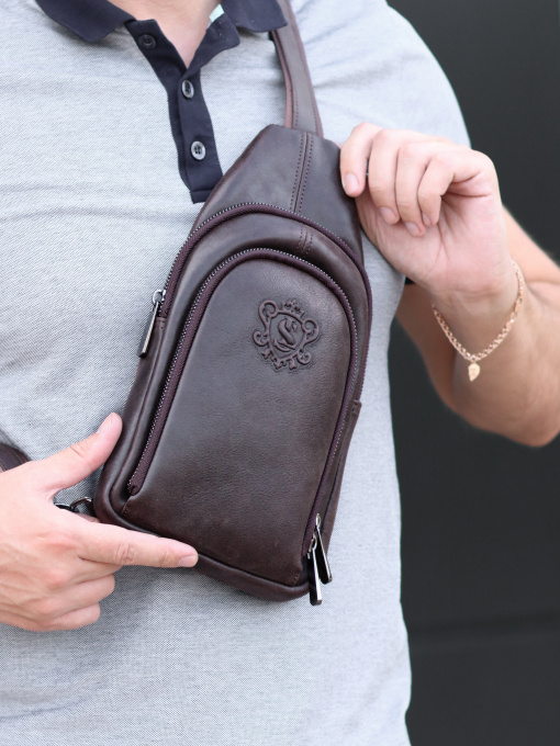 Крос-боді Legessy модель KR_018-1_Coffee_G Фото