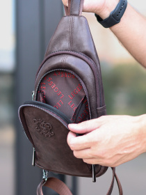 Крос-боді Legessy модель KR_018-1_Coffee_G Фото