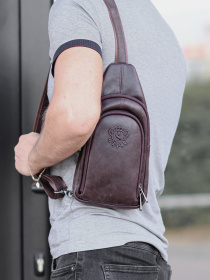 Крос-боді Legessy модель KR_018-1_Coffee_G Фото