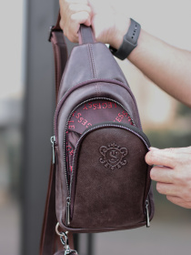 Крос-боді Legessy модель KR_018-1_Coffee_G Фото