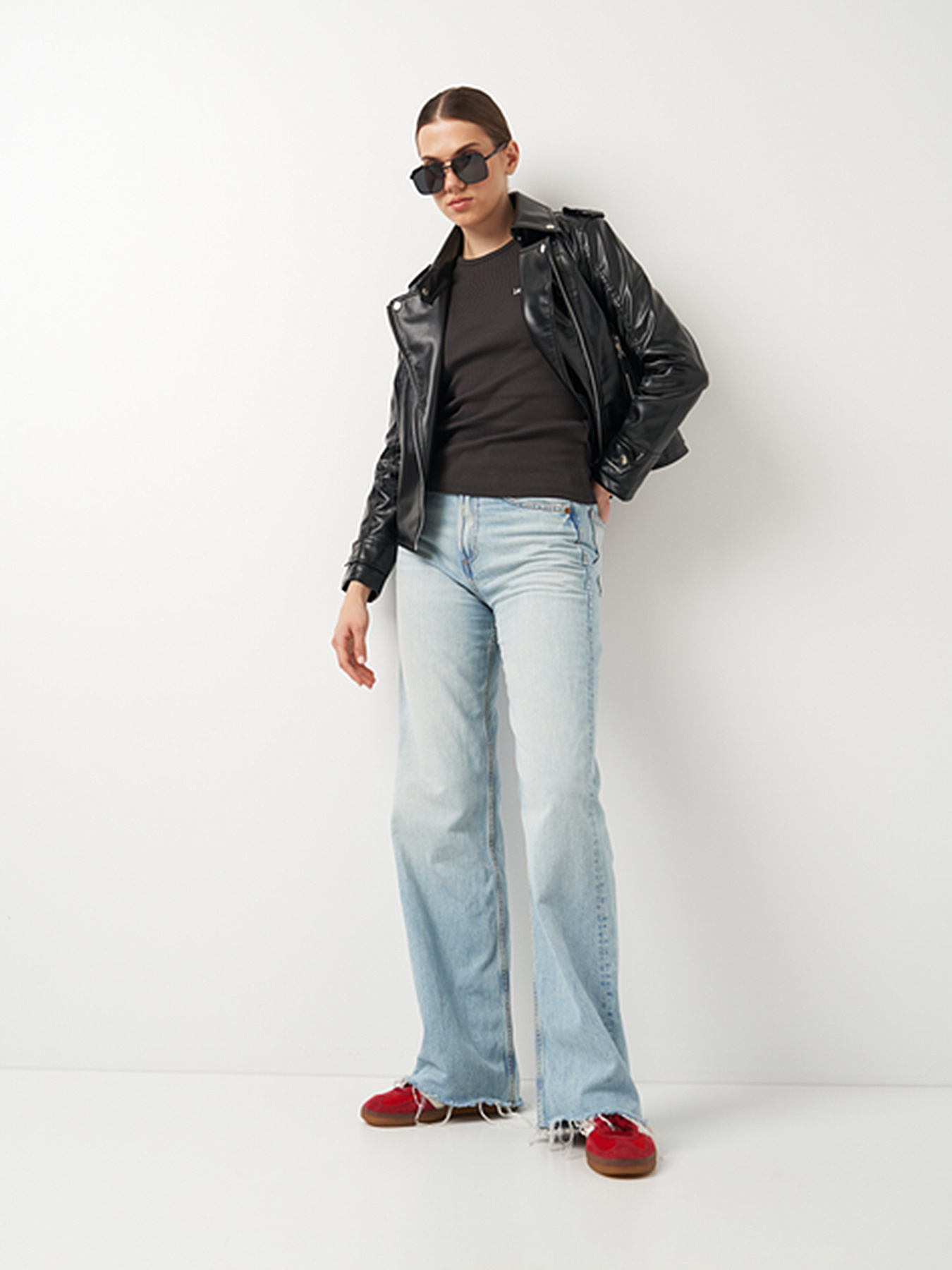 Куртка кожаная Ricco Grande модель k10510bl Фото