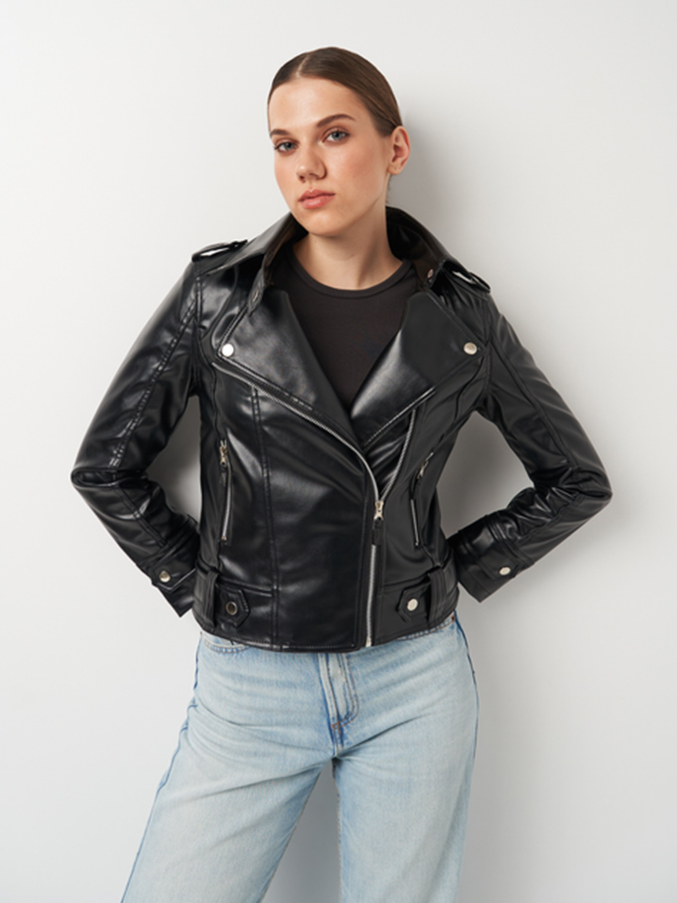 Куртка кожаная Ricco Grande модель k10510bl Фото