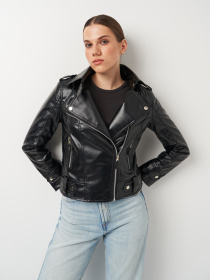 Куртка кожаная Ricco Grande модель k10510bl Фото