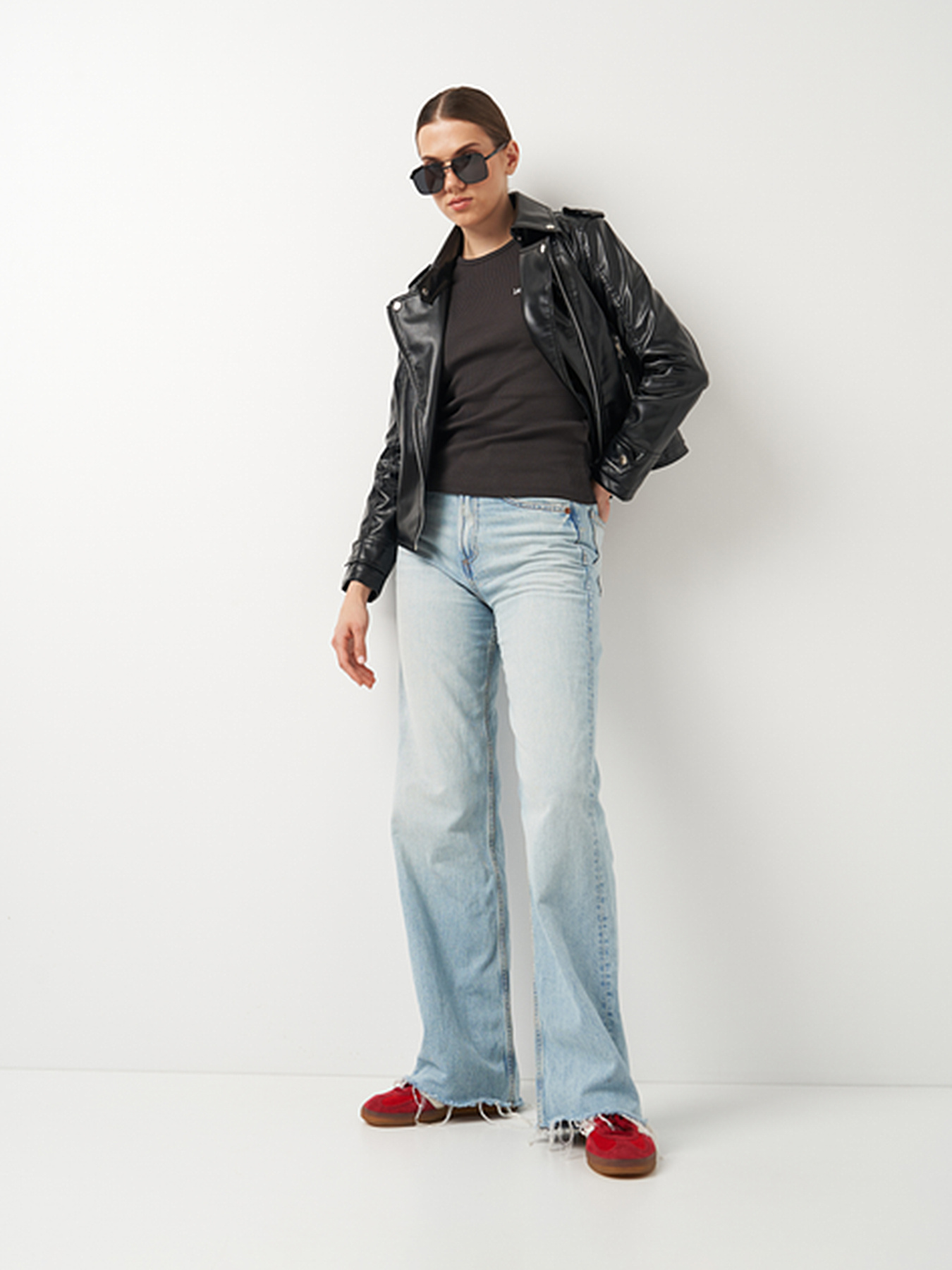 Куртка кожаная Ricco Grande модель k10510bl Фото