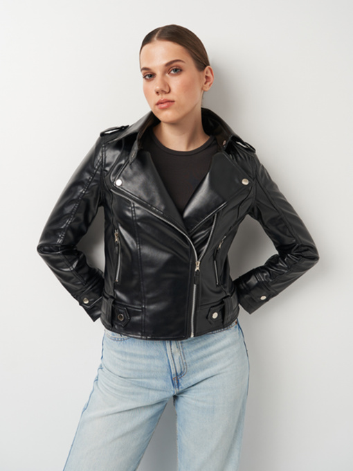 Куртка кожаная Ricco Grande модель k10510bl Фото