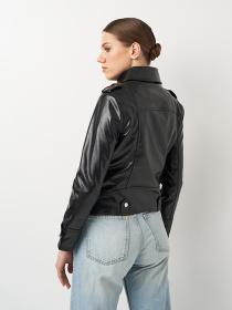 Куртка кожаная Ricco Grande модель k10510bl Фото