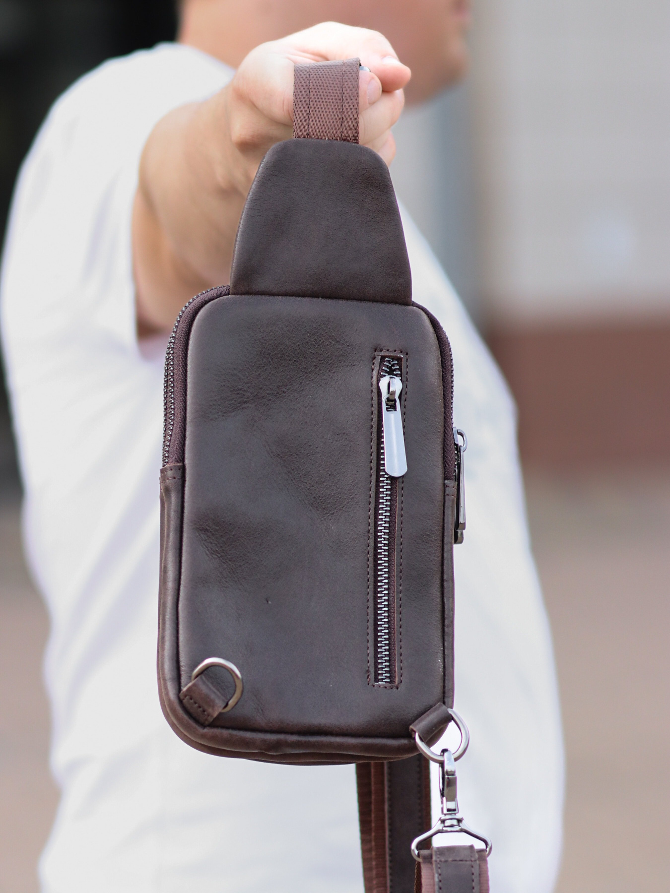 Кросс-боди Legessy модель KR_002_G_Coffee Фото