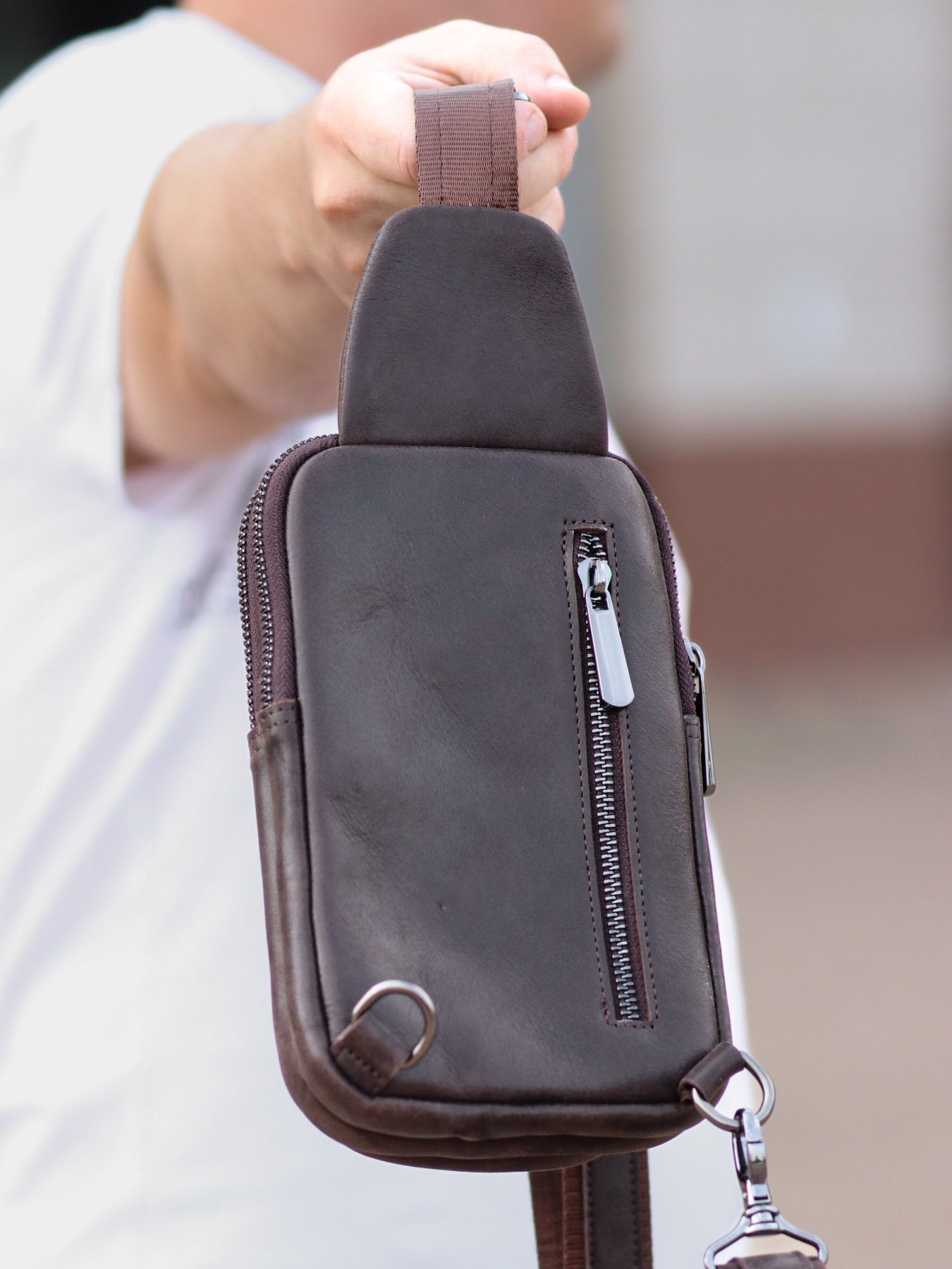 Кросс-боди Legessy модель KR_002_G_Coffee Фото