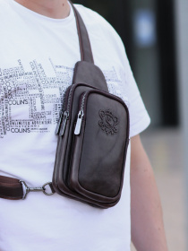 Кросс-боди Legessy модель KR_002_G_Coffee Фото