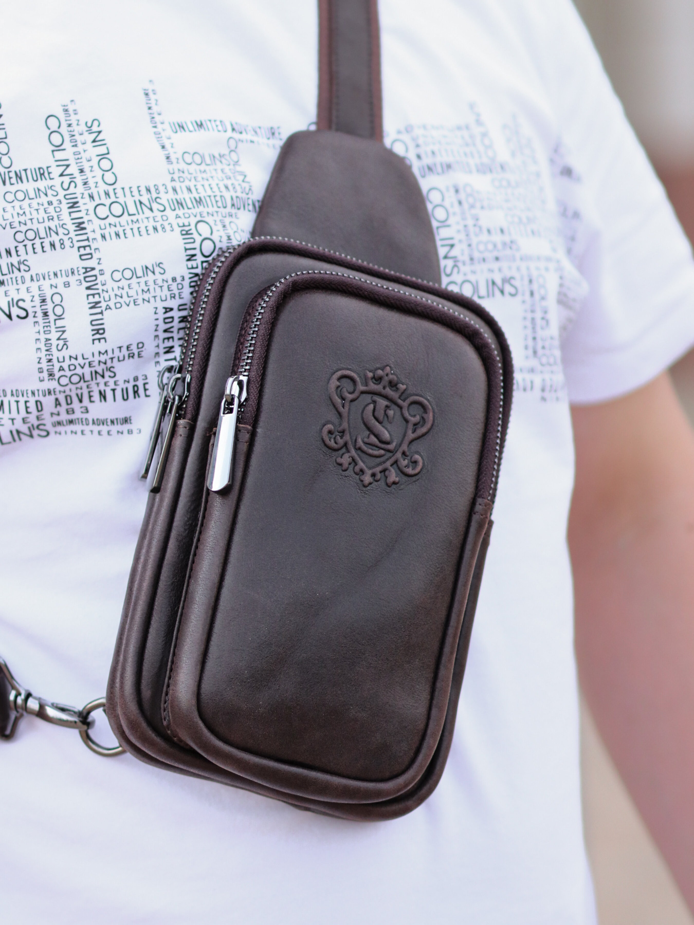 Кросс-боди Legessy модель KR_002_G_Coffee Фото