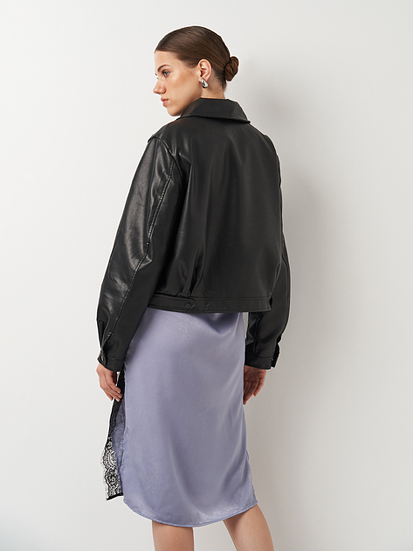 Куртка кожаная Ricco Grande модель k19111bl Фото