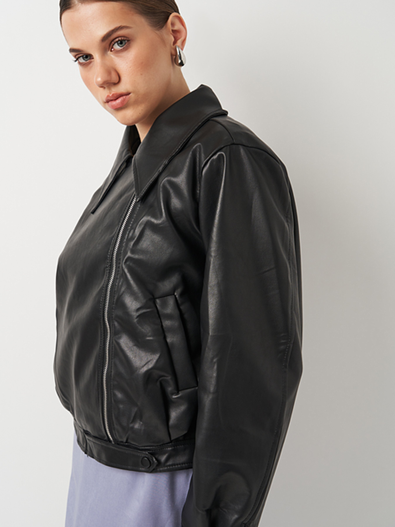 Куртка кожаная Ricco Grande модель k19111bl Фото