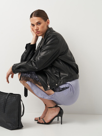 Куртка кожаная Ricco Grande модель k19111bl Фото