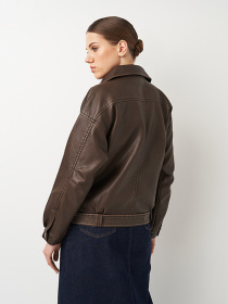 Куртка кожаная Ricco Grande модель k12888br Фото