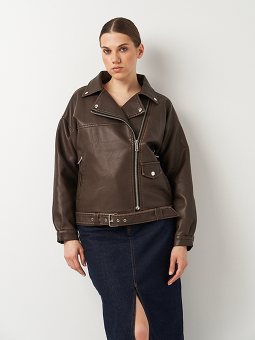 Куртка кожаная Ricco Grande модель k12888br Фото