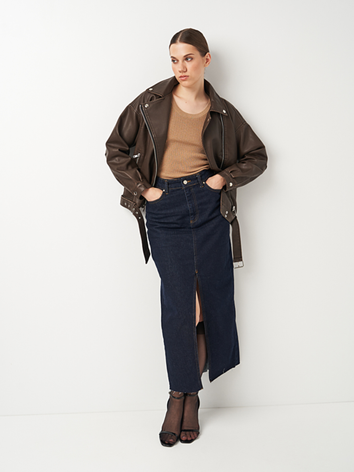 Шкіряна куртка Ricco Grande модель k12888br Фото