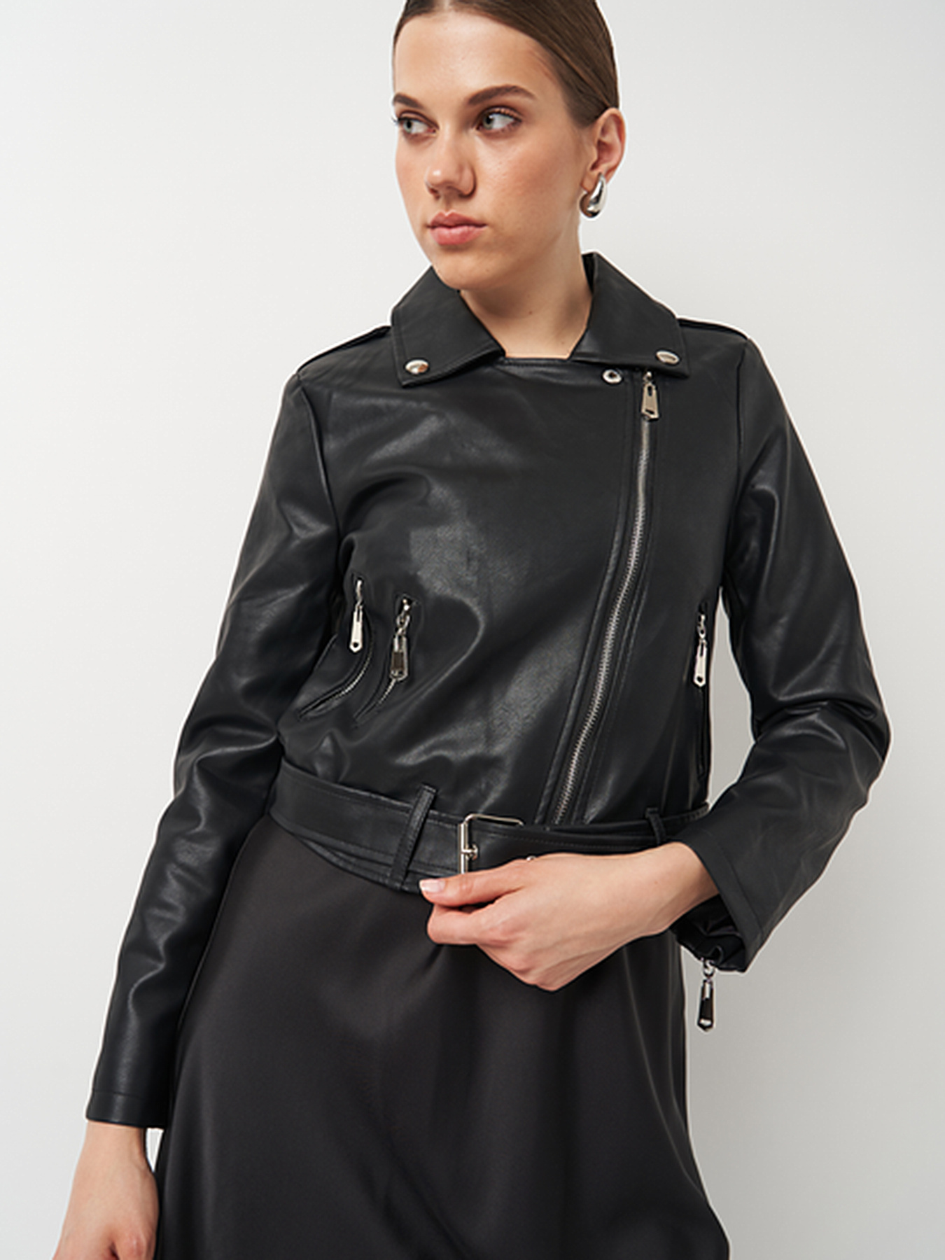 Куртка кожаная Ricco Grande модель k16631bl Фото