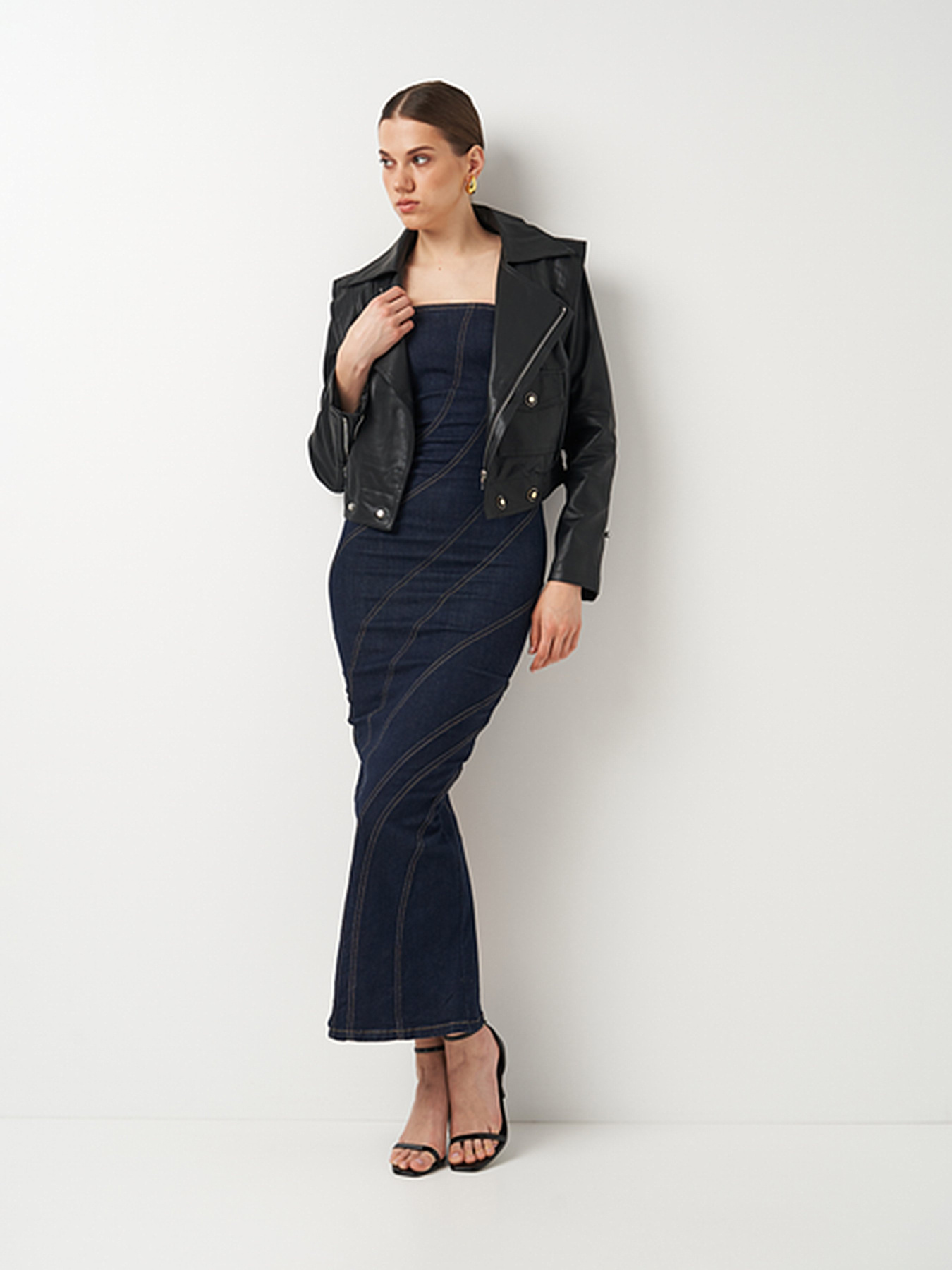 Куртка кожаная Ricco Grande модель k12065bl Фото