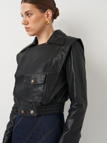 Куртка кожаная Ricco Grande модель k12065bl Фото