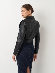 Куртка кожаная Ricco Grande модель k12065bl Фото