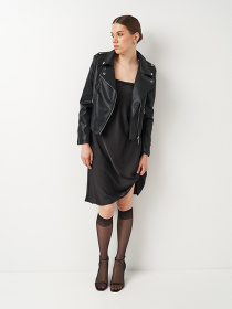 Куртка кожаная Ricco Grande модель k12229bl Фото