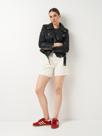 Куртка кожаная Ricco Grande модель k12361bl Фото