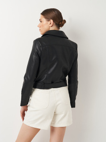 Шкіряна куртка Ricco Grande модель k12361bl Шкіряна куртка Ricco Grande модель k12361bl Фото