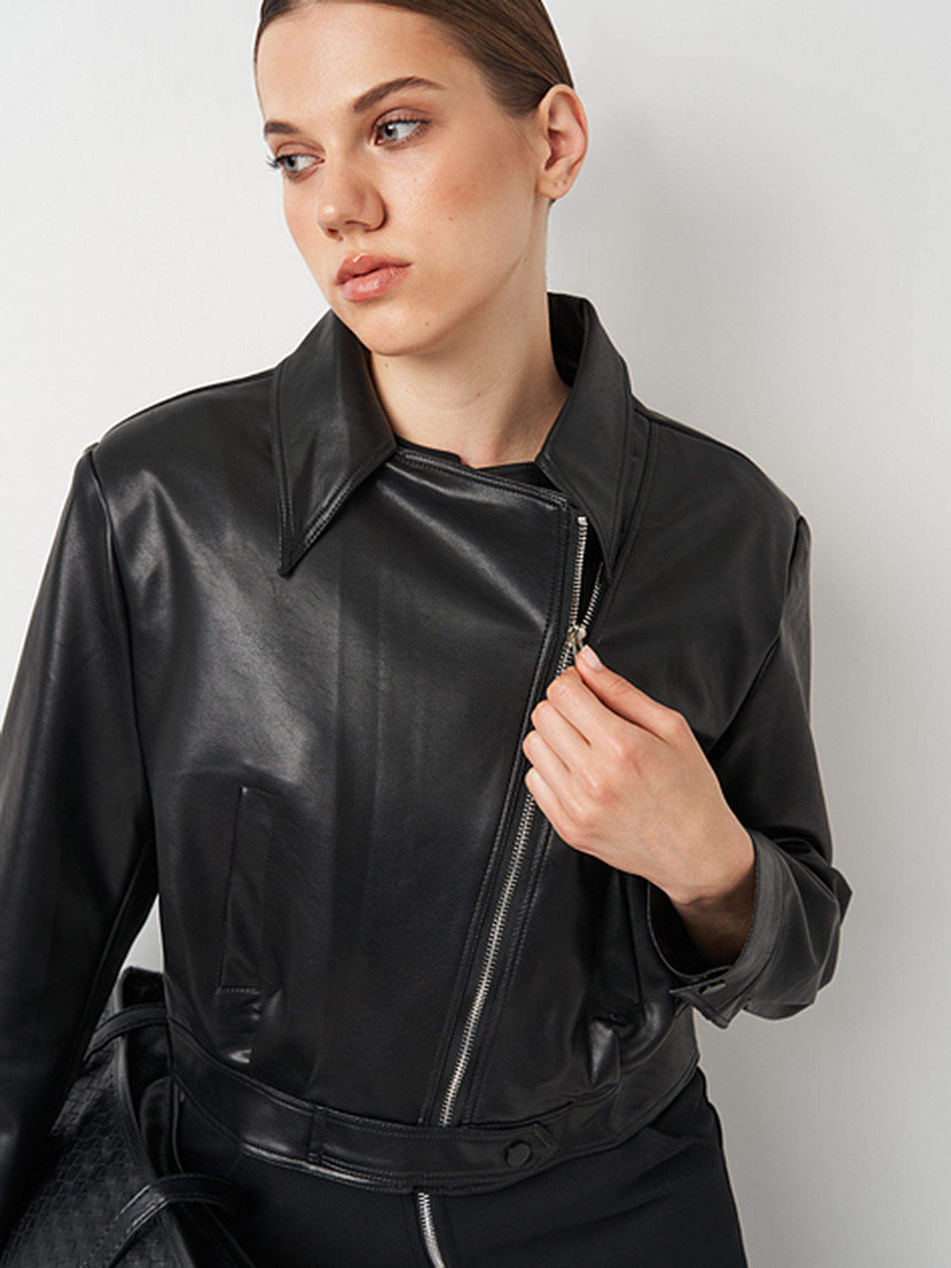 Куртка кожаная Ricco Grande модель k12363bl Фото